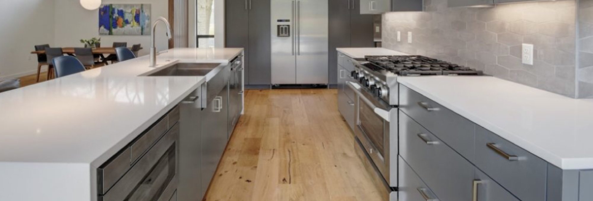 Modern Kitchen Peoples Signature Flooring Austin Texas