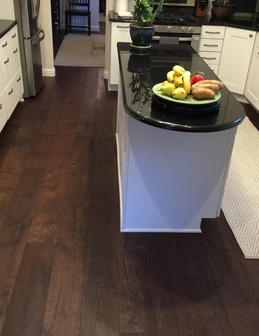kitchen with hardwood floor Peoples Signature Flooring Austin Texas