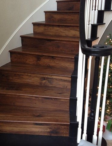 stairs with hardwood floor Peoples Signature Flooring Austin Texas