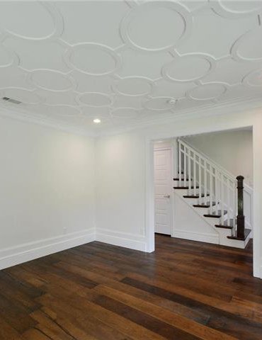 dining room with hardwood floor Peoples Signature Flooring Austin Texas