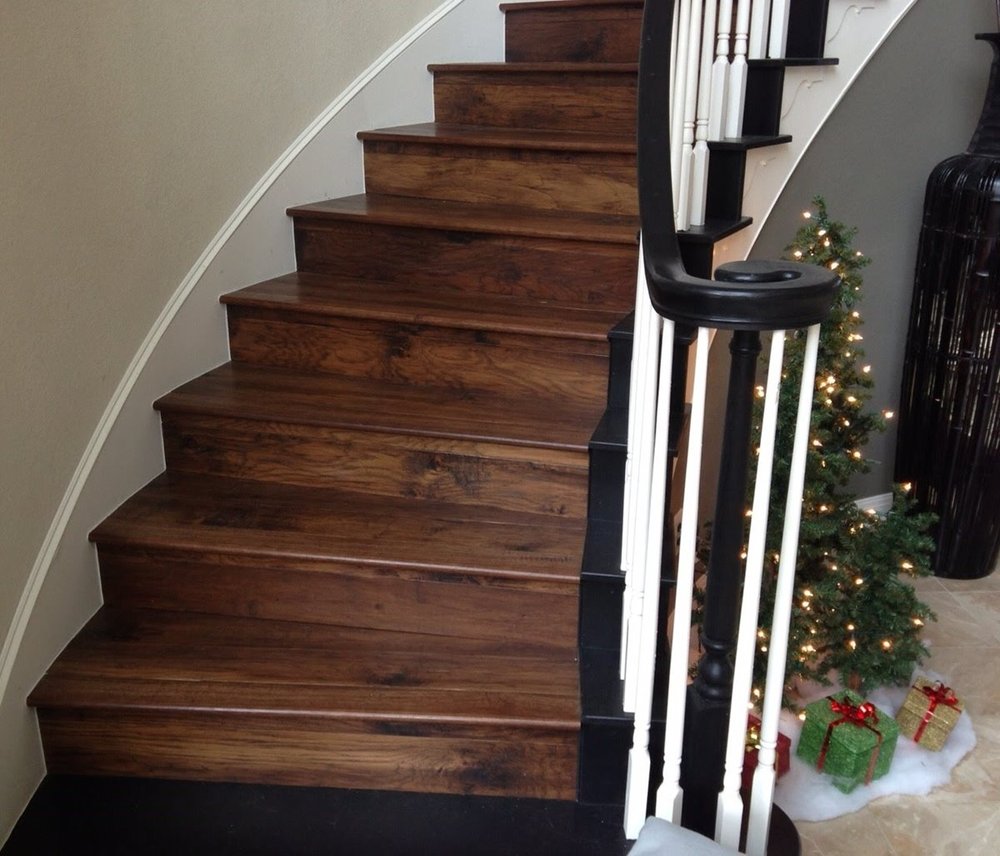 stairs with hardwood floor Peoples Signature Flooring Austin Texas